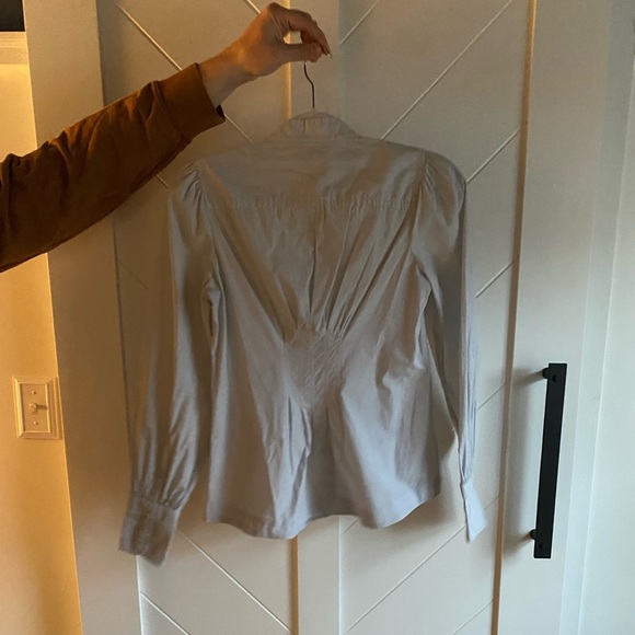 Retro Banana Republic Ruffle Front Blouse - Picture 3 of 9